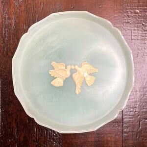 Vintage Avon Rapture Beauty Dust Powder Box Bowl Sealed Powder Puff 6oz 60’s